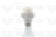 Муфта PP-R комб. разъем. d-20 M 1/2" белый MEERPLAST