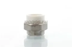 Муфта PP-R комб. разъем. d-32  F 1" белый MEERPLAST