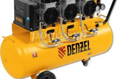 Компрессор безмасляный  малошумный 230V 3,35кВт 570л/мин 100л  DENZEL