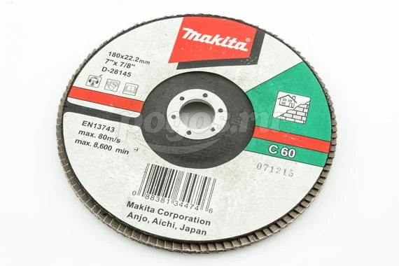 Диск лепестковый MAKITA C 60 180х22мм