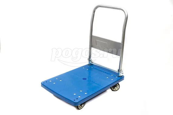 Тележка WH-150  складная 4-х колесная до 150кг синяя