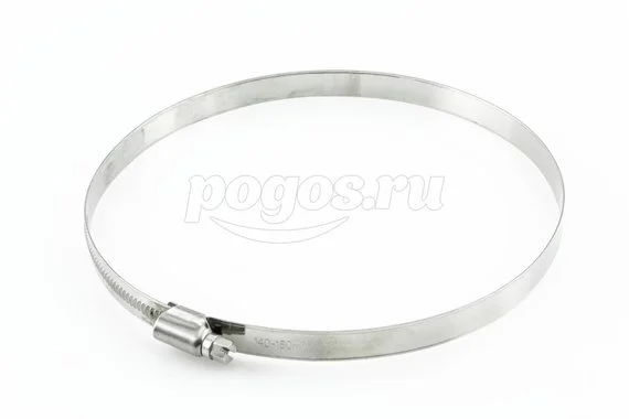 Хомут червячный DIN 3017 140-160мм нерж