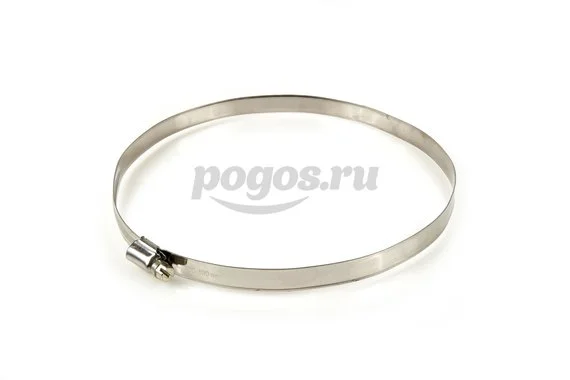 Хомут червячный 160-180мм нерж