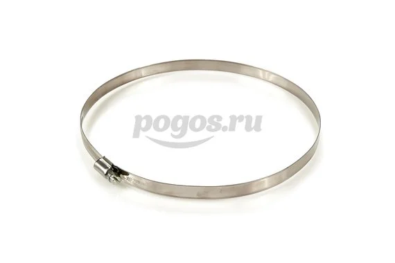 Хомут червячный 180-200мм нерж