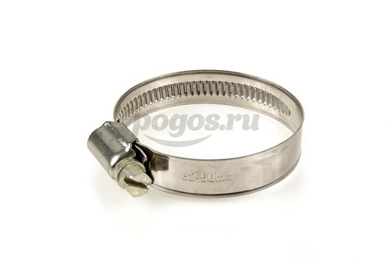 Хомут червячный DIN 3017 32-50мм нерж