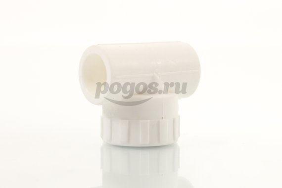 Тройник PP-R комб. d-20 * F 1/2" белый  LAVITA