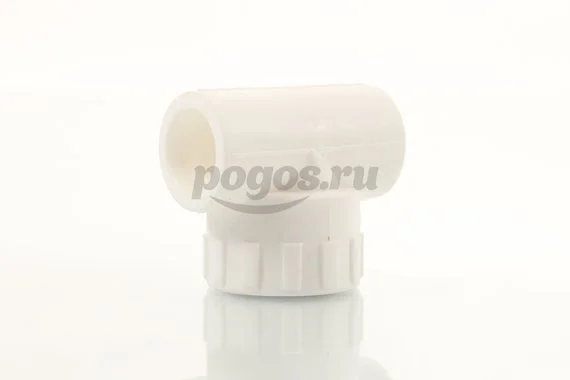 Тройник PP-R комб. d-20 * F 1/2" белый  LAVITA