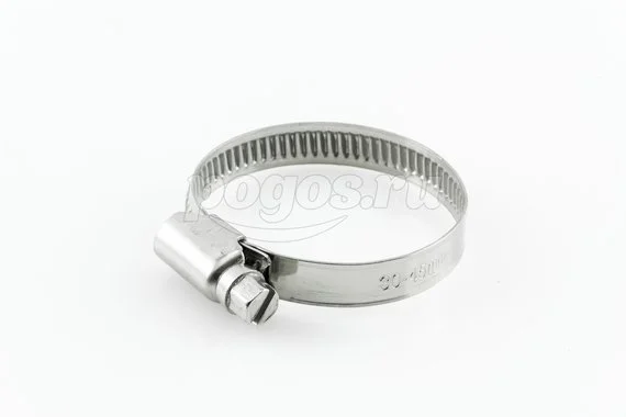 Хомут червячный DIN 3017 30-45мм нерж