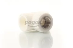 Тройник PP-R комб. d-25 F 1/2" белый MEERPLAST