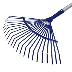 Грабли веерные проволочные оцинкованные с черенком 18 зуб  Вача