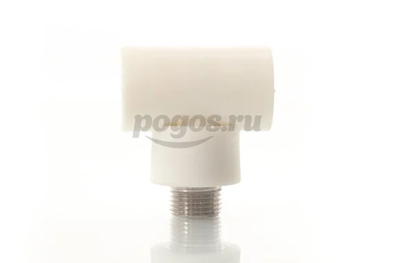 Тройник PP-R комб. d-25 M 1/2" белый MEERPLAST