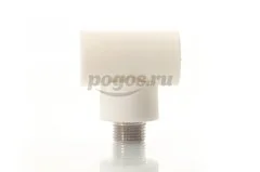 Тройник PP-R комб. d-25 M 1/2" белый MEERPLAST