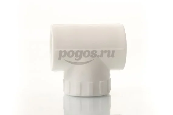 Тройник PP-R комб. d-32 * F 3/4" белый  LAVITA