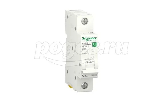 Автоматический выключатель Schneider Electric RESI9 АВ С 32А 1P 6000A R9F12132