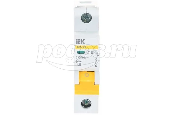 Автоматический выключатель IEK ВА47-29 1п, "С" 4.5кА MVA20-1-010-C