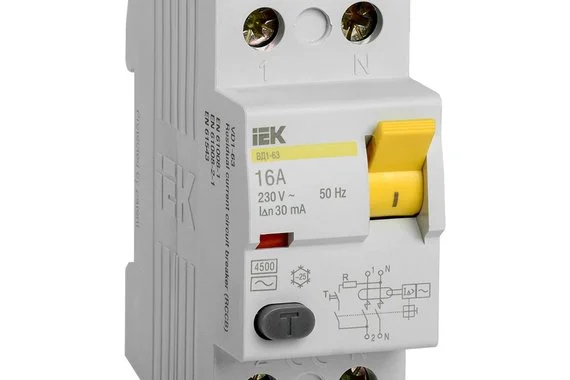 УЗО ВД1-63 2Р 16А 30мА  IEK