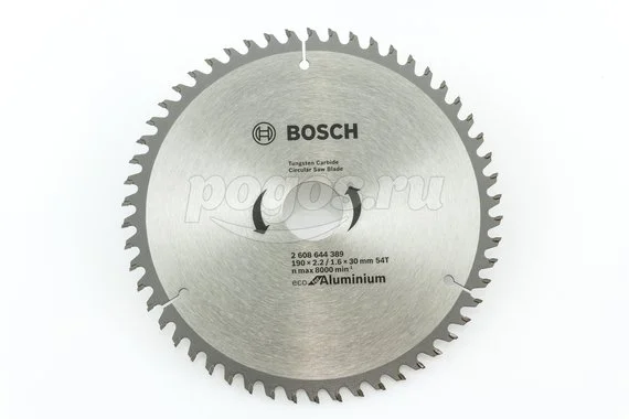 Диск пильный BOSCH Professional Aluminium ECO универсал 190х30х2.5мм 54Т