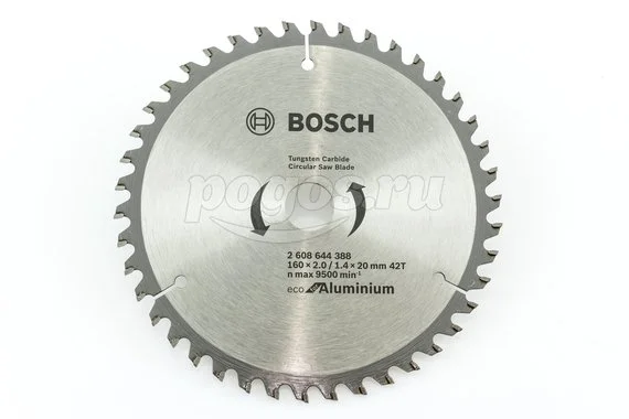 Диск пильный BOSCH Professional Multimaterial ECO универсал 160х20х2.5мм 42Т
