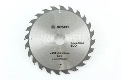 Диск пильный BOSCH Professional Speedline ECO по дереву 190х30х2.2мм 24Т