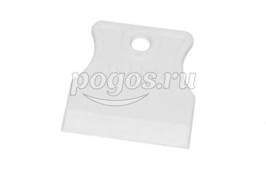 Шпатель 60мм эластичная белая резина, White Edition