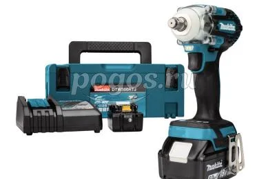 Гайковерт ударный акк 18В Li-ion 2*5,0А/час 330Нм 1/2" (Зу + Макпак) DTW300RTJ  MAKITA