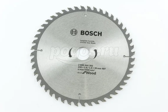 Диск пильный BOSCH Professional Eco Wood по дереву 230х30х2.5мм 48Т