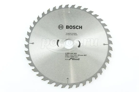 Диск пильный BOSCH Professional Eco Wood по дереву 254х30х2.5мм 40Т