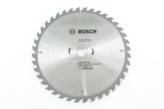 Диск пильный BOSCH Professional Eco Wood по дереву 305х30х3,2мм 40Т