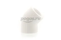 Угольник PP-R d-25мм 45гр белый MEERPLAST