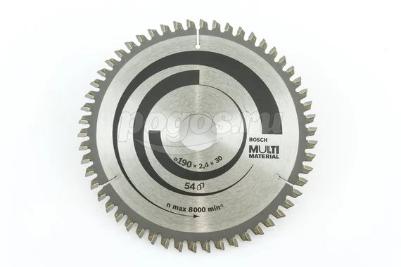 Диск пильный BOSCH Professional Multimaterial универсал 190х30х2.4мм 54Т