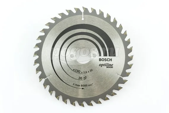 Диск пильный BOSCH Professional Optiline Wood по дереву 190х30х2.6мм 36Т