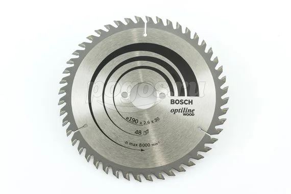 Диск пильный BOSCH Professional Optiline Wood по дереву 190х30х2.6мм 48Т