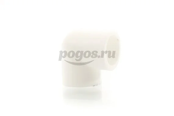 Угольник PP-R d-32мм 90гр белый MEERPLAST