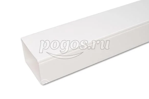 Кабель-канал  60*80мм белый 2-й замок (1шт-2м)  Промрукав
