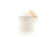 Угольник PP-R d-40мм 45гр белый MEERPLAST