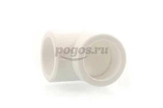 Угольник PP-R d-40мм 90гр белый MEERPLAST