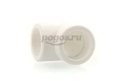 Угольник PP-R d-40мм 90гр белый MEERPLAST