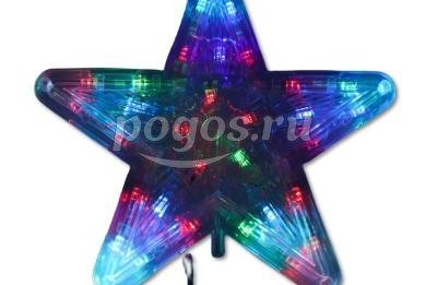 Украшение елочное светодиодное "Звезда-1" 30LED разноцветный 22см  Uniel