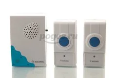 Звонок беспроводной, 32 мелодии, 150 метров, 2 кнопки  КОСМОС 