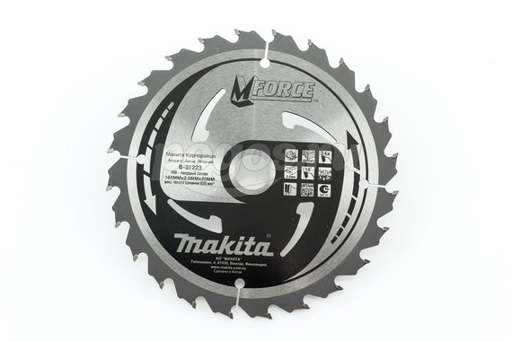 Пильный диск MAKITA M-Force по дереву 165х20х2мм 24 зуба