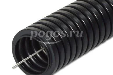 Гофра ПА  d20мм с зондом (от -60 ˚С до 157˚С) негорючая  Промрукав /100/