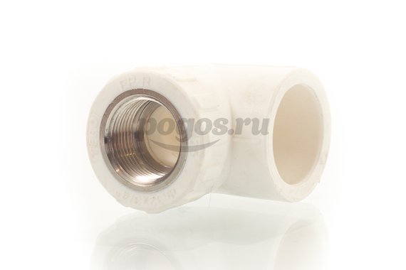 Угольник PP-R комб. d-32 * F 3/4" белый  LAVITA