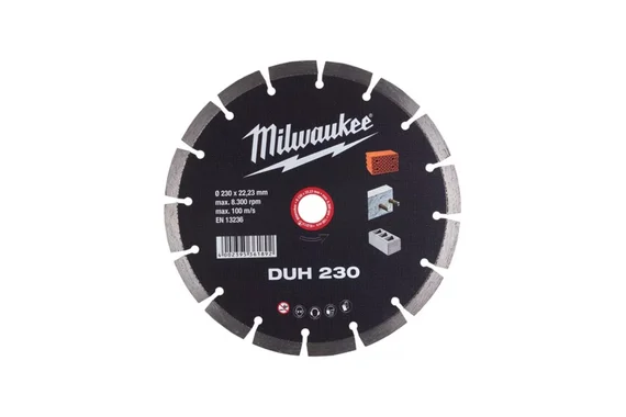 Диск алмазный 230*22,2 гранит, камень, керамика DUH 230  MILWAUKEE
