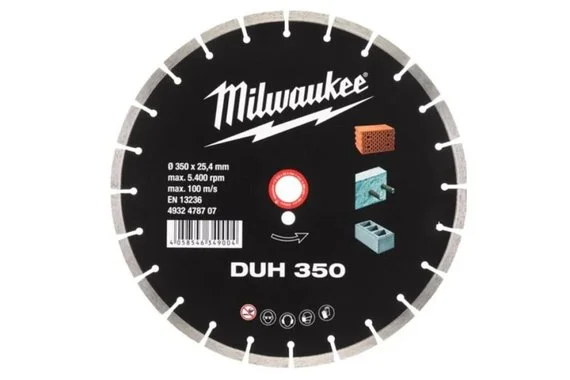 Диск алмазный 350*25,4 гранит, камень, керамика DUH 350  MILWAUKEE