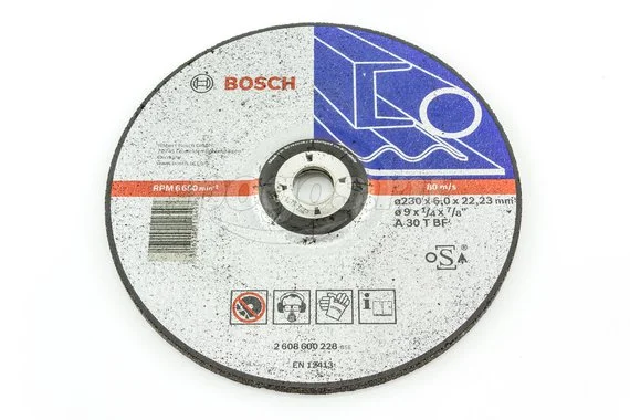 Диск шлифовальный абразивный BOSCH Expert for Metal 230х6х22.2мм по металлу