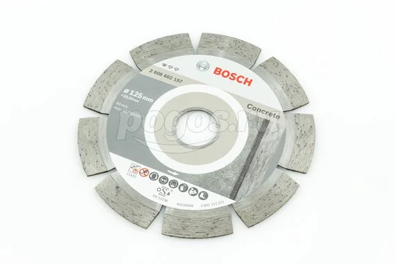 Диск отрезной BOSCH Standard for Concrete 125х1.6х22мм алмазный 10мм