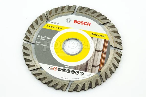 Диск отрезной BOSCH Standard for Universal 125х1.6х22мм алмазный 10мм