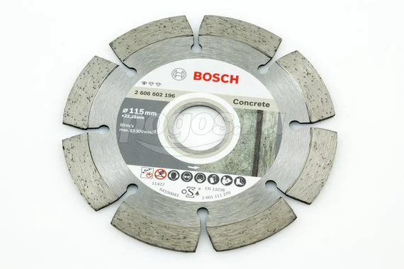 Диск отрезной BOSCH Standard for Concrete 115х1.6х22мм алмазный 10мм
