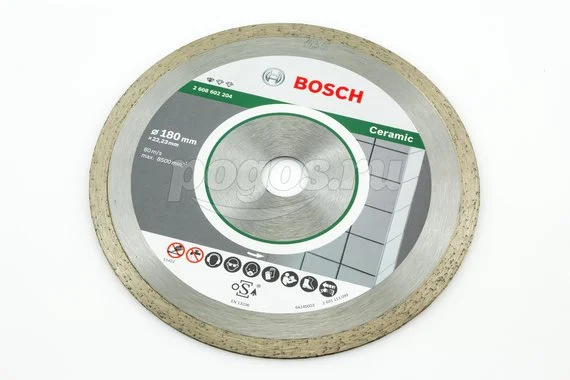 Диск отрезной BOSCH Standard for Ceramic 180х1.6х22мм алмазный 10мм
