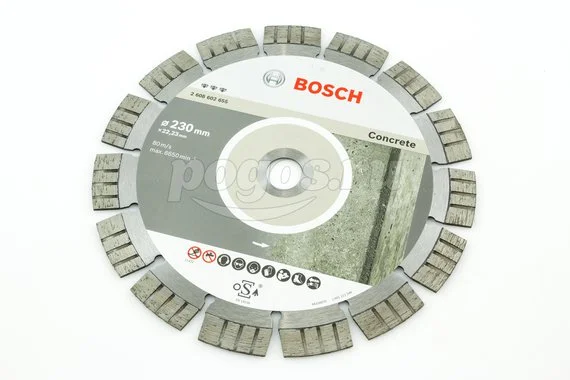 Диск отрезной BOSCH Best for Concrete 230х2.4х22мм алмазный 15мм